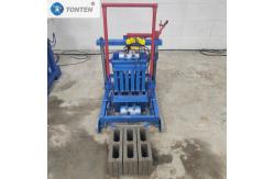 China Mobile Manual Hollow Brick Block Maker Concrete Cement Brick Block Making Machine supplier