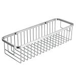 Multi Funciton Bathroom Storage Baskets Save Space Mirror Polished Shower Shelf for sale