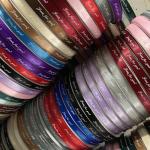 Spot flower packaging, ribbon, silk tape, polyester tape, printed English gift box packaging, bouquet wrapping material, tape for sale