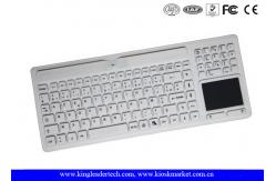 China Logo Customizable Wireless Silicone Keyboard Waterproof With Touchpad / Numpad supplier