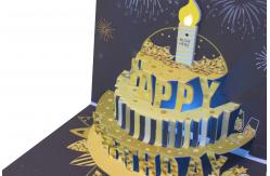 China Foldable Pop Up Greeting Card With Blank Message Space Recyclable And Customizable Design supplier