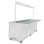 Double Tanks 330L Ultrasonic Blind Cleaner 3600W 28/40KHz With Drain Holder for sale