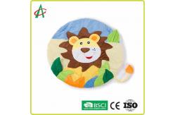 China Washable Round Lions Plush Baby Mat Newborn Tummy Time Gym Mat supplier
