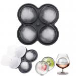 Ice Cube Tray, 2.5inch Ice Cube Molds, 2 Cavity Silicone Rose & 2 Diamond Ice Ball Maker, Easy Release Large Ice Cube Form For Chilling Cocktails, Whiskey, Bourbon & Homemade Juice for sale