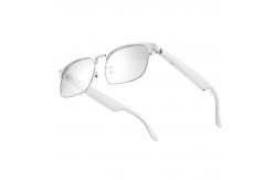 China Black Silver Ultralight Bluetooth 5.3 Smart Bluetooth Glasses With Metal Frame supplier