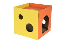 China Wooden Cat House Rabbit Hideout With Hammock Stackable Cat Beds supplier