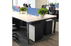 China Open Staff Table MDF Office Workstation Furniture For 4 Person supplier