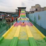 Fade Resistant Mat Racer Water Slide Fiberglass Racer Water Slide 12m Height for sale