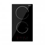 2 Burner Electric Cooktop 220V-240V Built In Induction Cooktop 12 Inch 3500W for sale