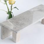 Firebrick Stair Ceramic Tiles , Gray Granite Tiles For Staircase