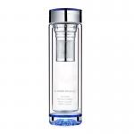 Outdoor 400ml Double Wall Glass Bottle , Coffee / Tea Infuser Water Bottle for sale