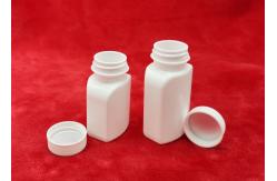 China High Density Polyethylene Empty Tablet Bottles , Square Pet Bottle For Pills Packaging supplier