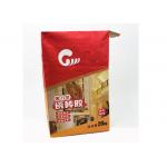 Building Materials Cement Paper Bag Professional Clear Text Customized Logo Printing for sale