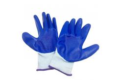China 43 Grams Polyester Liner Nitrile Work Gloves High Temperature Resistance supplier
