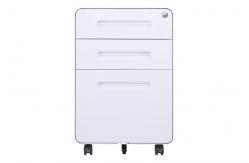 China 3 Drawer Kd Structure 1.2mm Metal Mobile Pedestal supplier