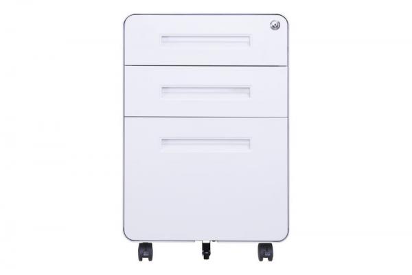 3 Drawer Kd Structure 1.2mm Metal Mobile Pedestal