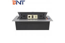 China Desk Pop Up Sockets For Audio Video Solution , Silver Desk Plug Sockets supplier