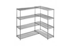 China Large Capacity Chrome Plated Wire Shelving Unit Add On Kit Beverage Display supplier
