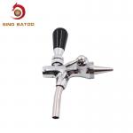 Chrome Plating Beer Keg Faucet , Brass Adjustable Flow Beer Taps for sale