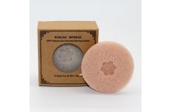 China Comfortable Reusable Konjac Round Face Sponge Biodegradable Makeup Remover supplier