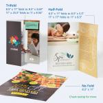 Free Design Folding Double Sided Brochure Flyer Printing Real Estate Flyer Printing for sale