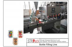 China Granule Weighing Candy Filling Machine Line With Induction Cap Sealing Machine  supplier