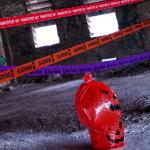 ISO9001 Halloween Fright Tape 0.04mm Party LDPE Caution Banner