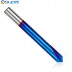 Chamfer Drill Bit 2-12mm 90 Degree CNC Machine Router Bit Nano Blue Coated  Milling Tool for sale