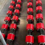 Total 28 Rollers 100KG Pipe Lifting Equipment For Precise Oil Pipeline Lowering for sale