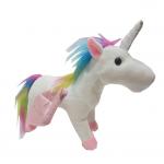 Musical 0.25m 9.84in Plush Unicorn Stuffed Animal Night Light Up Toys for sale