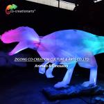 Fiberglass Dinosaur Model With Dynamic Skeleton-To-Life Projection