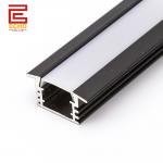 Flexible Alu LED Profile U Channel Black LED Strip Profile For Housing Decoration for sale