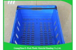 China Customized Stackable Plastic Storage Bins , Collapsible Plastic Crates With Lids supplier