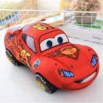 25cm Custom Cartoon Stuffed Car Red Mcqueen Car Toy Printing Logo for sale