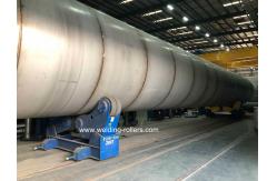 China 200 Ton Selfing Aligning Welding Pipe Rollers Heavy Duty With PU Wheels supplier