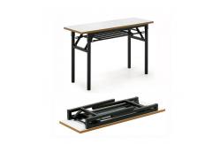 China Rectangular Foldable Training Table Melamine For Meeting Room Conference supplier