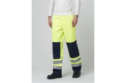 China Anti Static Mens Work Pants With Reflective Stripes , EN11611 Reflective Fr Clothing supplier