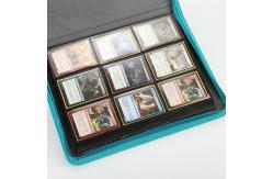 China Pokemon Playing Trading Card Binder Pu Leather 18 Pockets With Zipper supplier