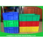 Warehouse Plastic Stackable Containers Big Capacity Space Saving Foldable Transport