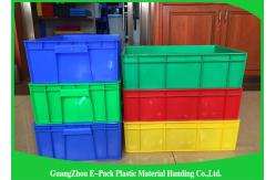 China Warehouse Plastic Stackable Containers Big Capacity Space Saving Foldable Transport supplier