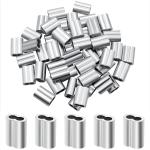 Lightweight Antirust Cable Crimp Sleeve , Anticorrosive Aluminium Crimping Loop for sale