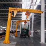 Customized Electric Pillar Mounted Jib Crane 360 Degrees Rotation With Electric Chain Hoist