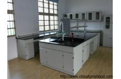 China 0.85m Height Science Lab Casework 13mm Solid Physiochemical Countertop supplier