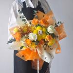 Hollowed Transparent OPP Florist Wrapping Paper 0.035mm Thick Plastic Film