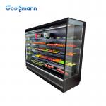 Auto Defrost Open Air Refrigerated Display Cases Fridge Cabinet Single Temperature for sale