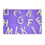 OEM Silicone Letter Cake Molds Fondant English Learning Alphabet Cake Mould for sale