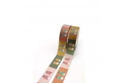 China DIY Custom Printed CMYK Gift Wrapping Taiwan Die Cut Washi Packing Paper Tape supplier