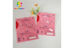 China Menstrual Cup Stand Up Pouch Heat Sealed Microwave Sterilizer Bag With Clear Wind supplier