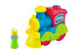 China EN71 ABS Bubble Blowing Toy Train With Lights And Sounds supplier