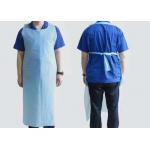 Anti Splashing PE Disposable Surgical Apron Pinafore Sarong Elastic Cuffs for sale